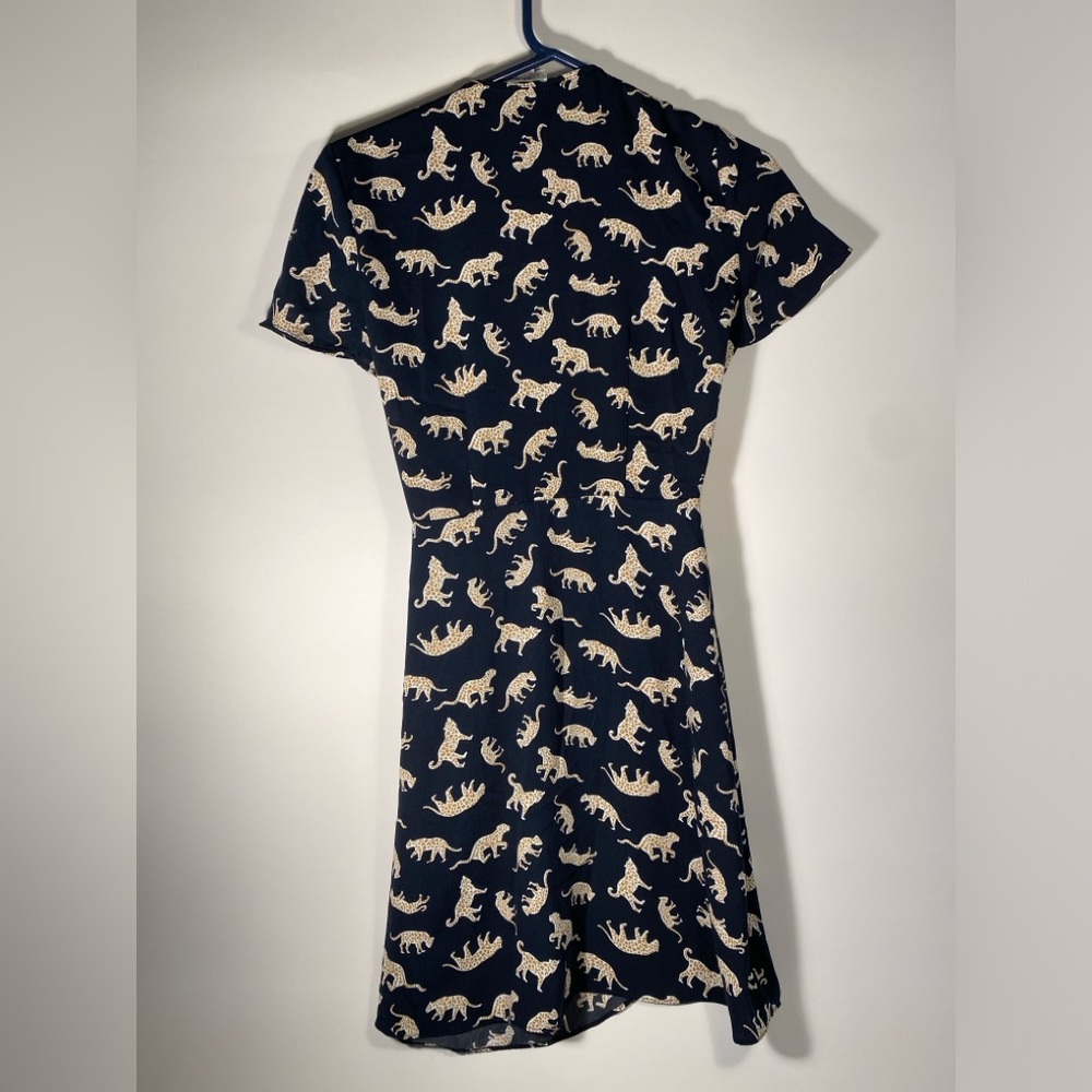 Leopard Print Wrap Midi Dress | J Crew